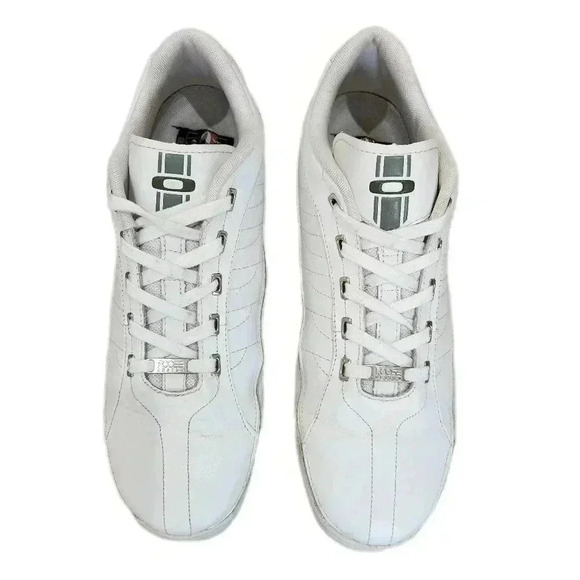Vintage Oakley White X Chip Foose Design Three Palms Leather Sneakers, Men's 12 - Picture 3 of 9